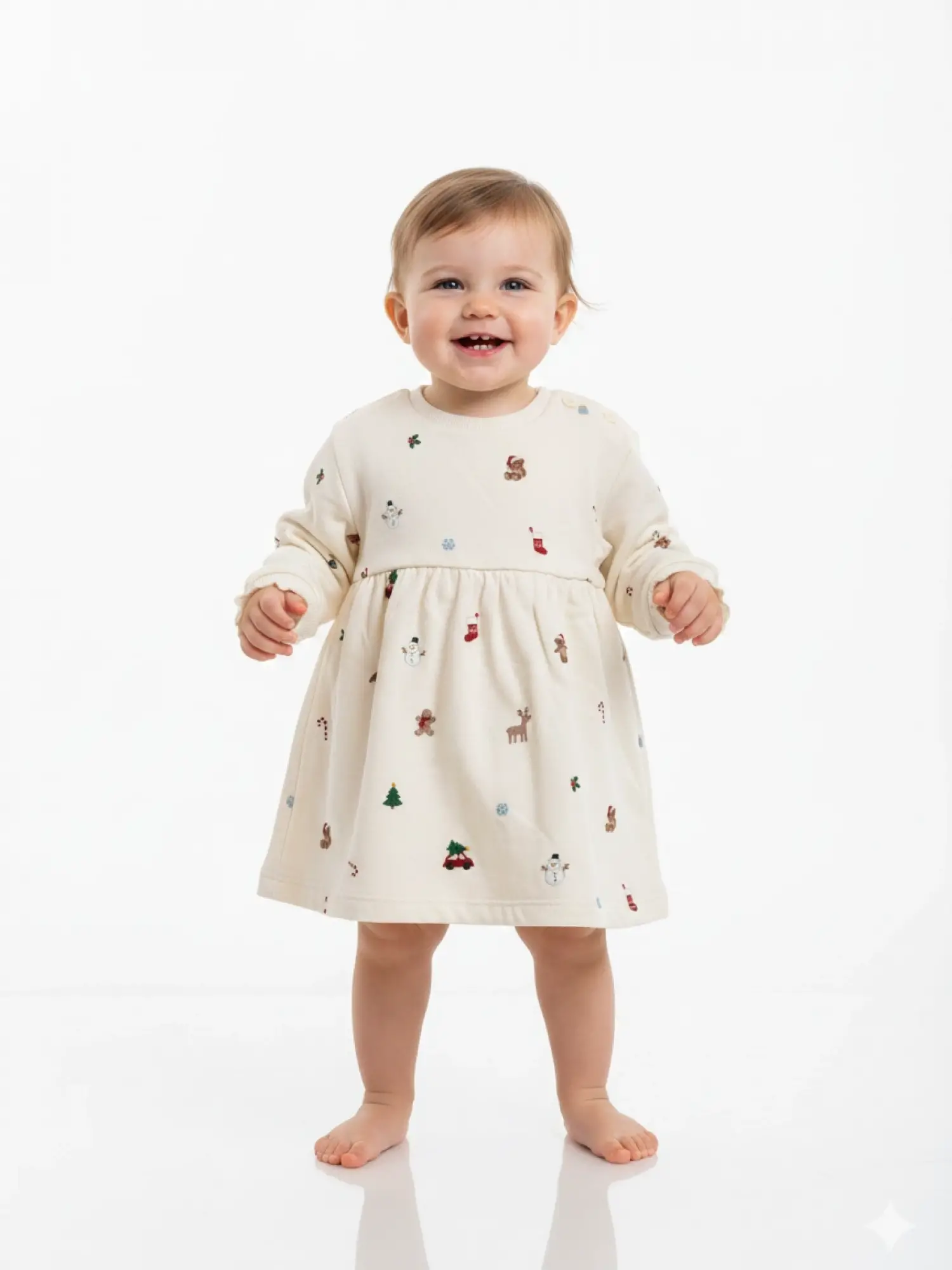 0-24 Ay Şardonlu Noel Elbise