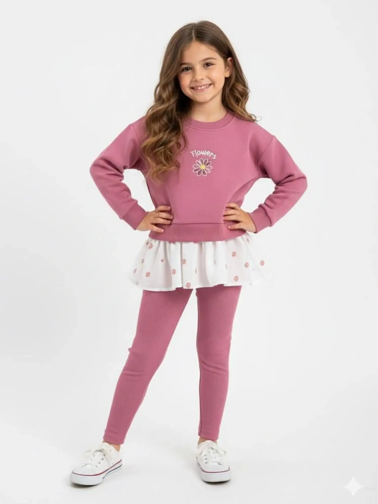 2-8 Yaş Flowers Tüllü Takım