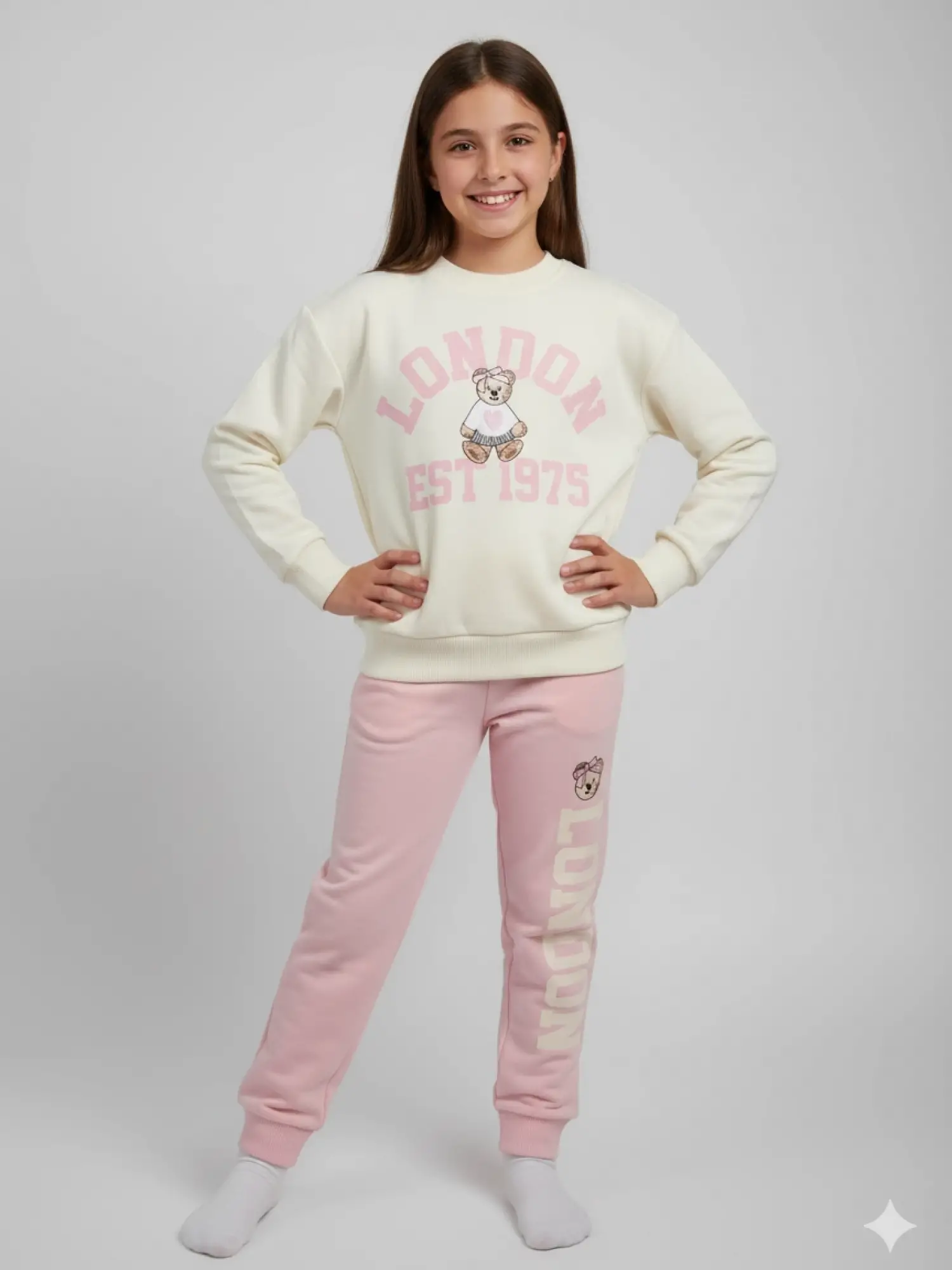 2-8 Yaş London Pembe 2Li Takım