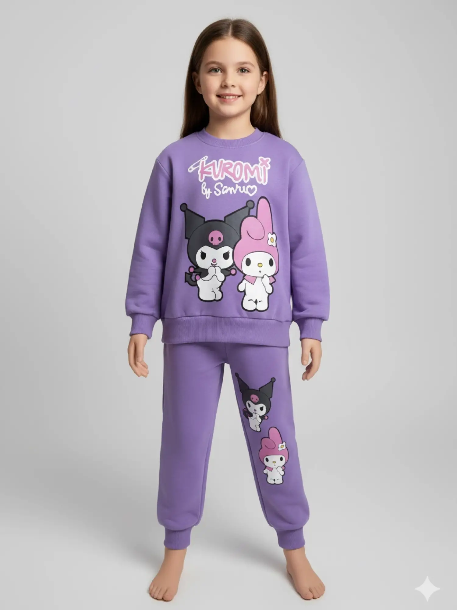 3-10 Yaş Mor Kuromi Takım