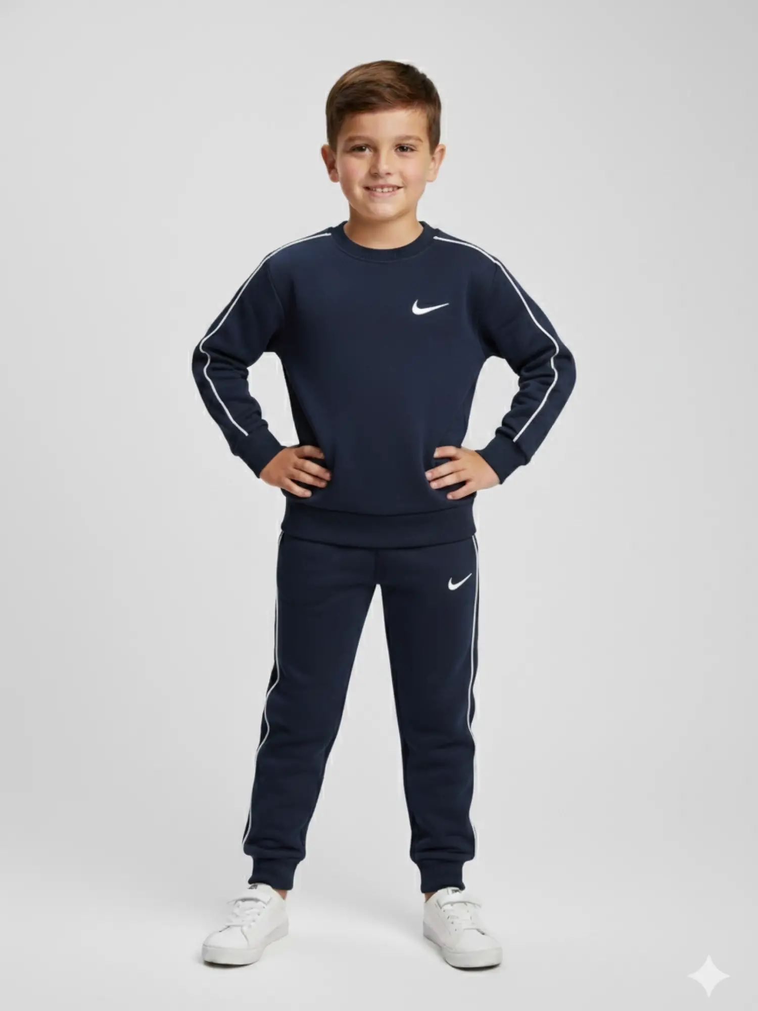 4-12 Yaş Lacivert Nike 2Li Takım