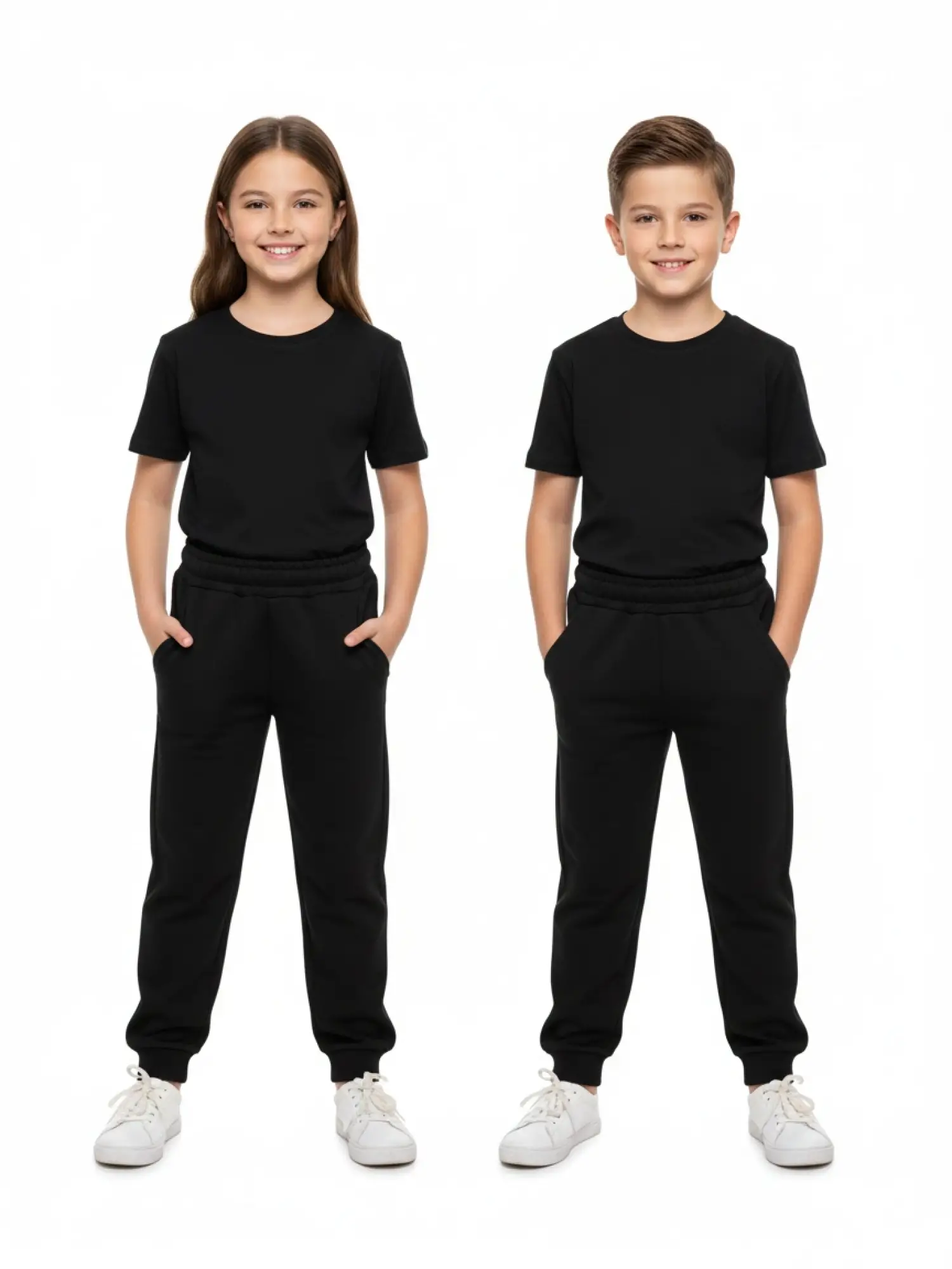 5-14 Yaş Lastikli Siyah Eşofman Altı