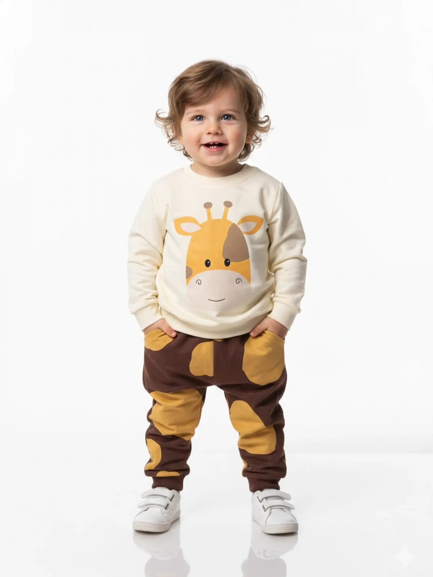 6-24 Ay Krem Zürafalı 2Li Takım