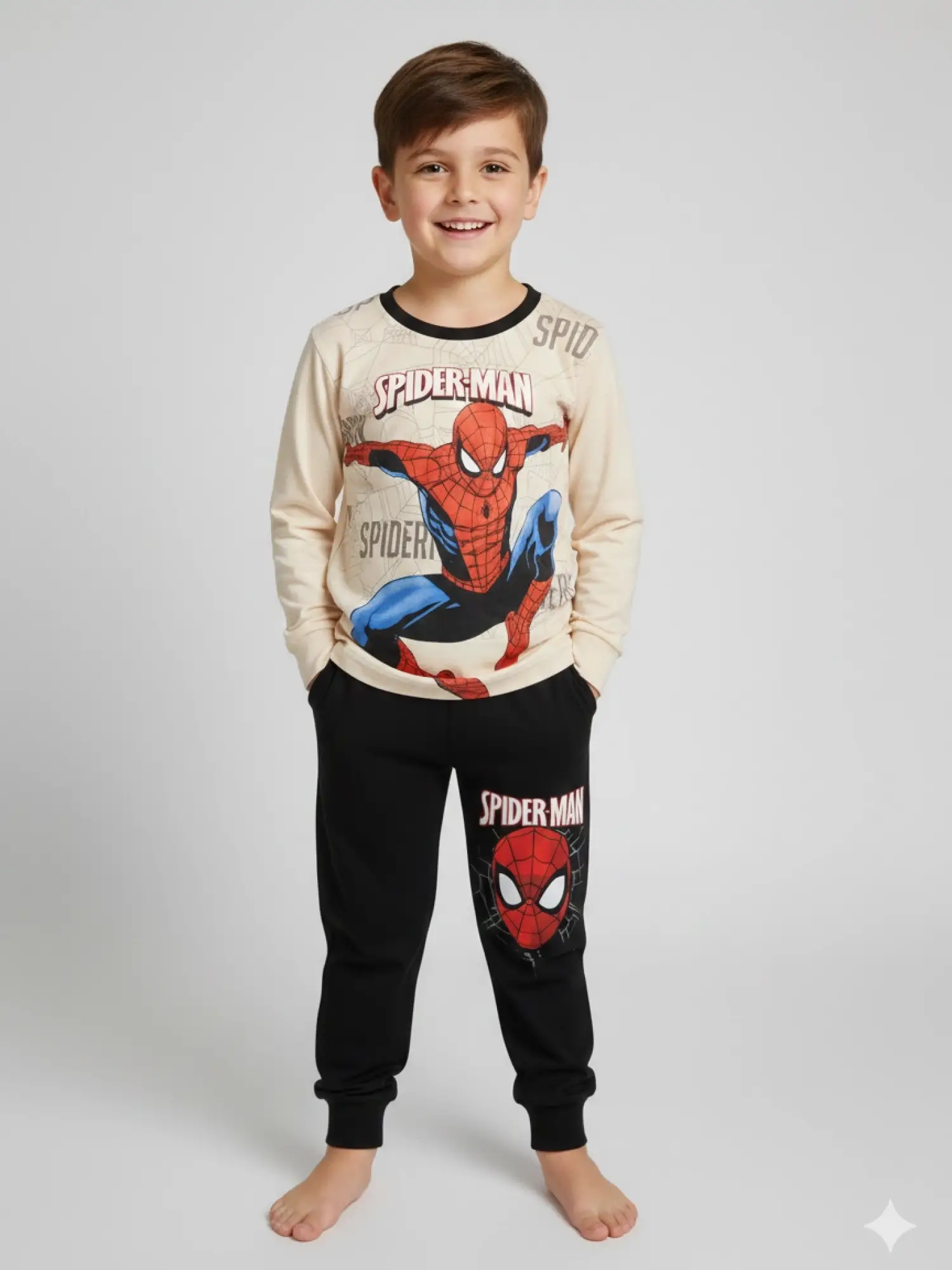 2-6 Yaş Spiderman Pijama Takımı