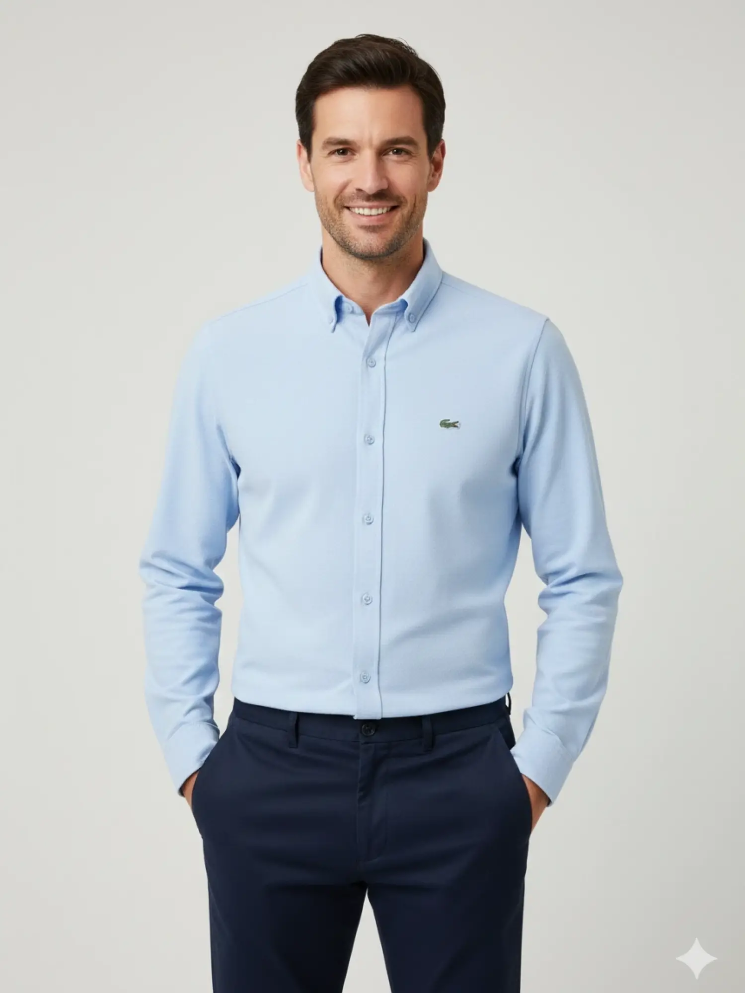 Garson Boy Lacoste Mavi Gömlek