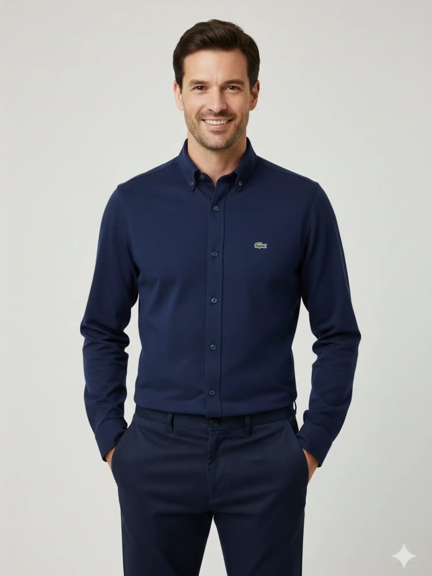 Garson Boy Lacoste Lacivert Gömlek
