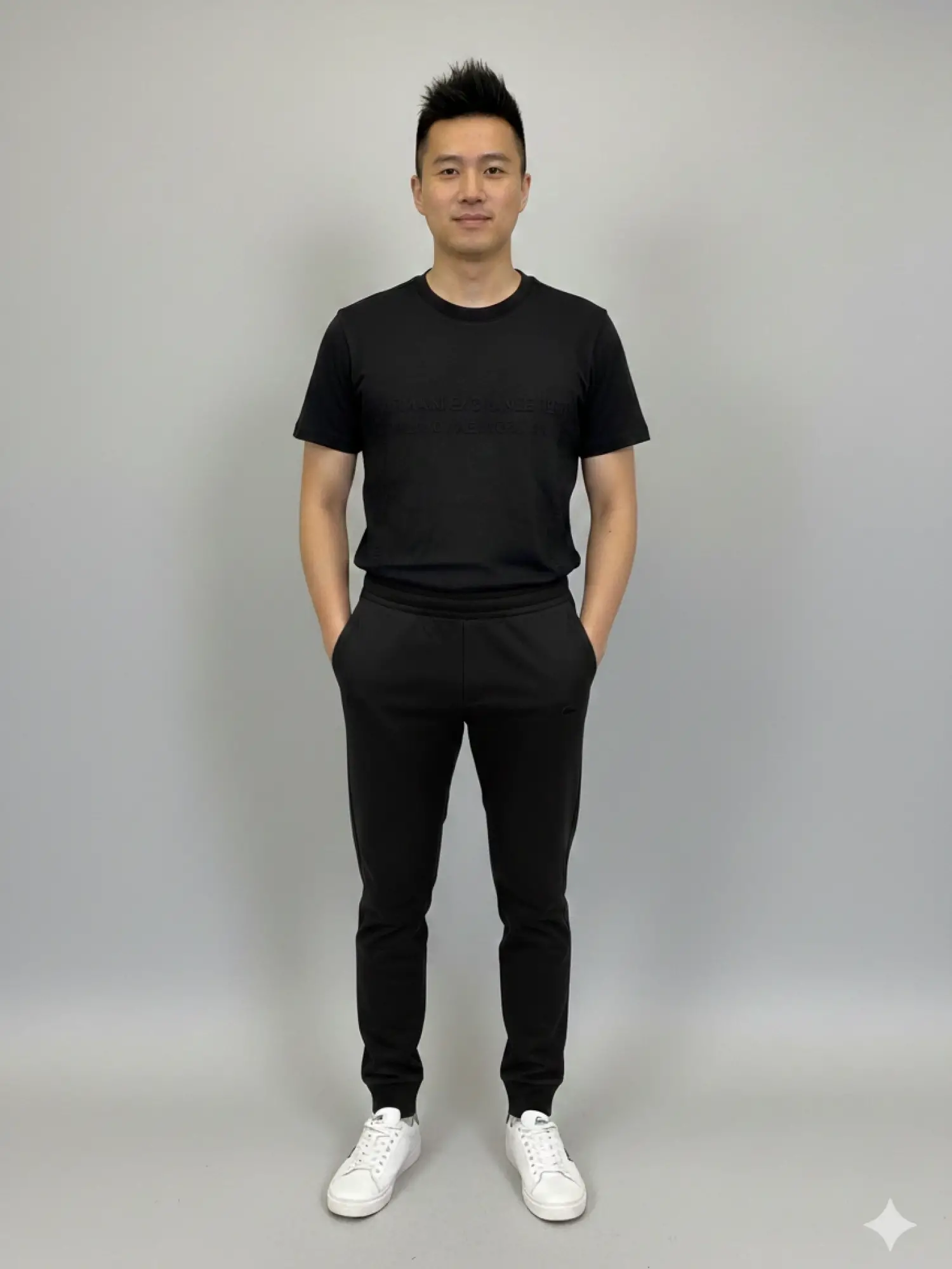 Garson Boy Siyah Lacoste Baskılı Eşofman Altı