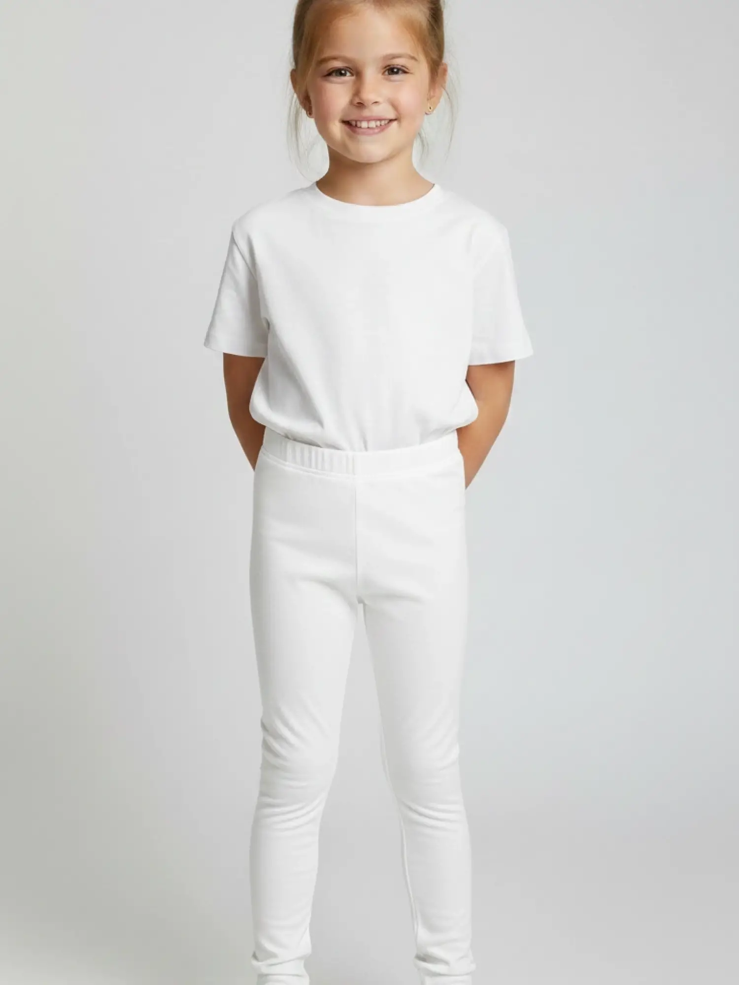 2-12 Yaş Fitilii Beyaz Tayt