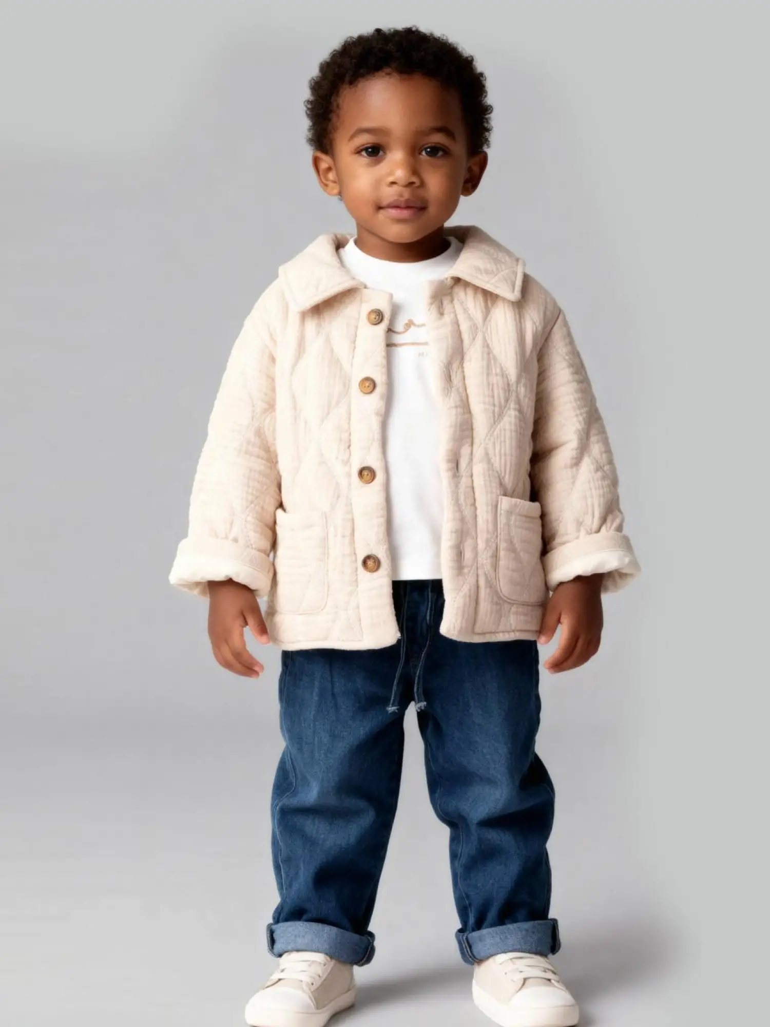 9-36 Ay Krem Ceketli Pantolonlu 3lü Takım