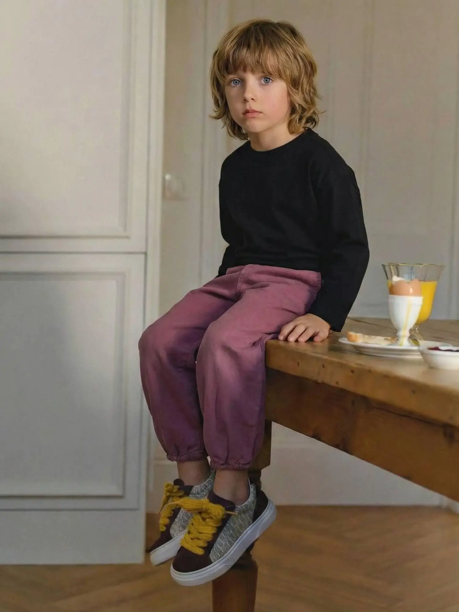 2-7 Yaş Siyah Basic Bluz