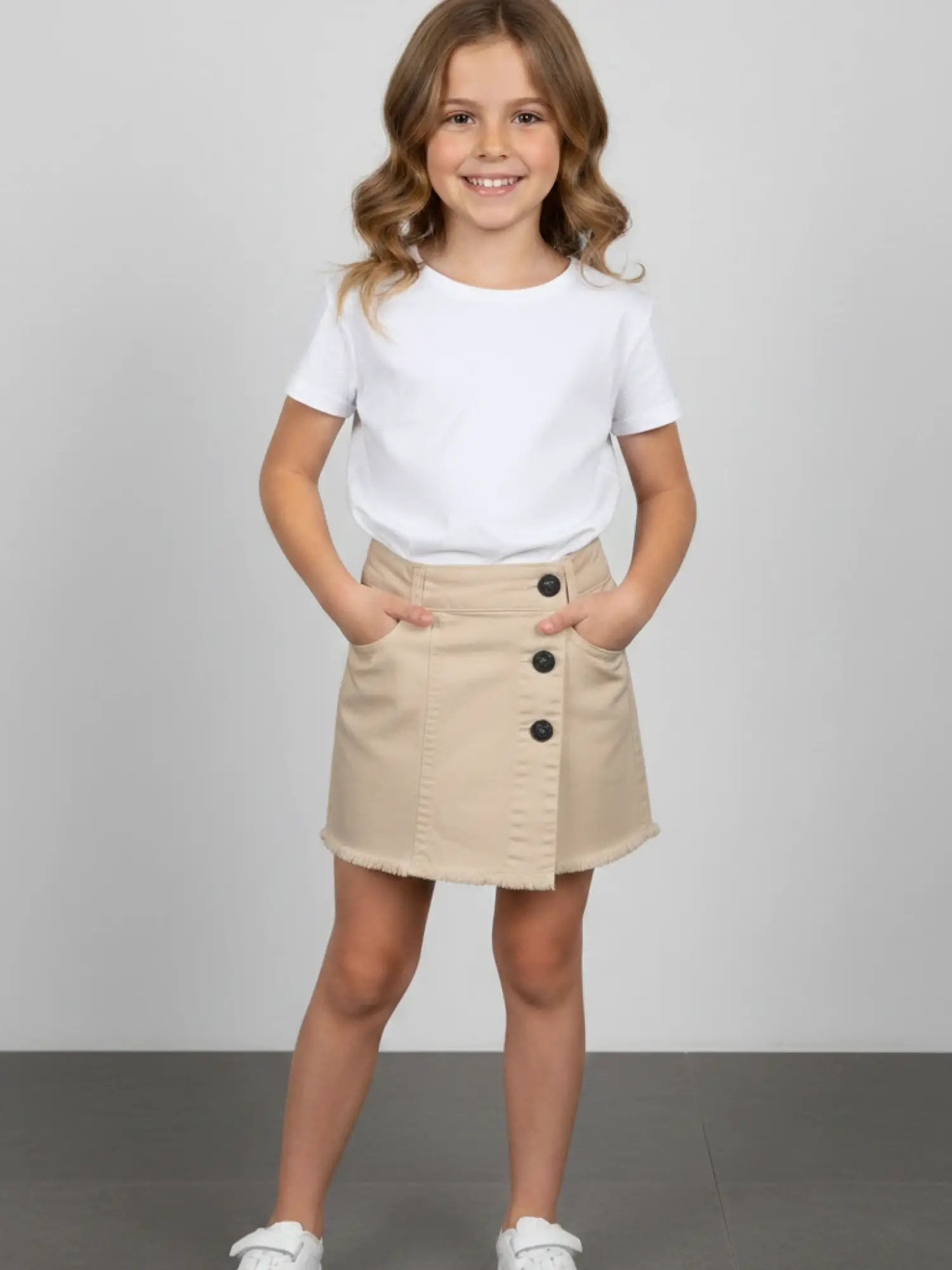 5-8 Yaş Bej Şort Etek