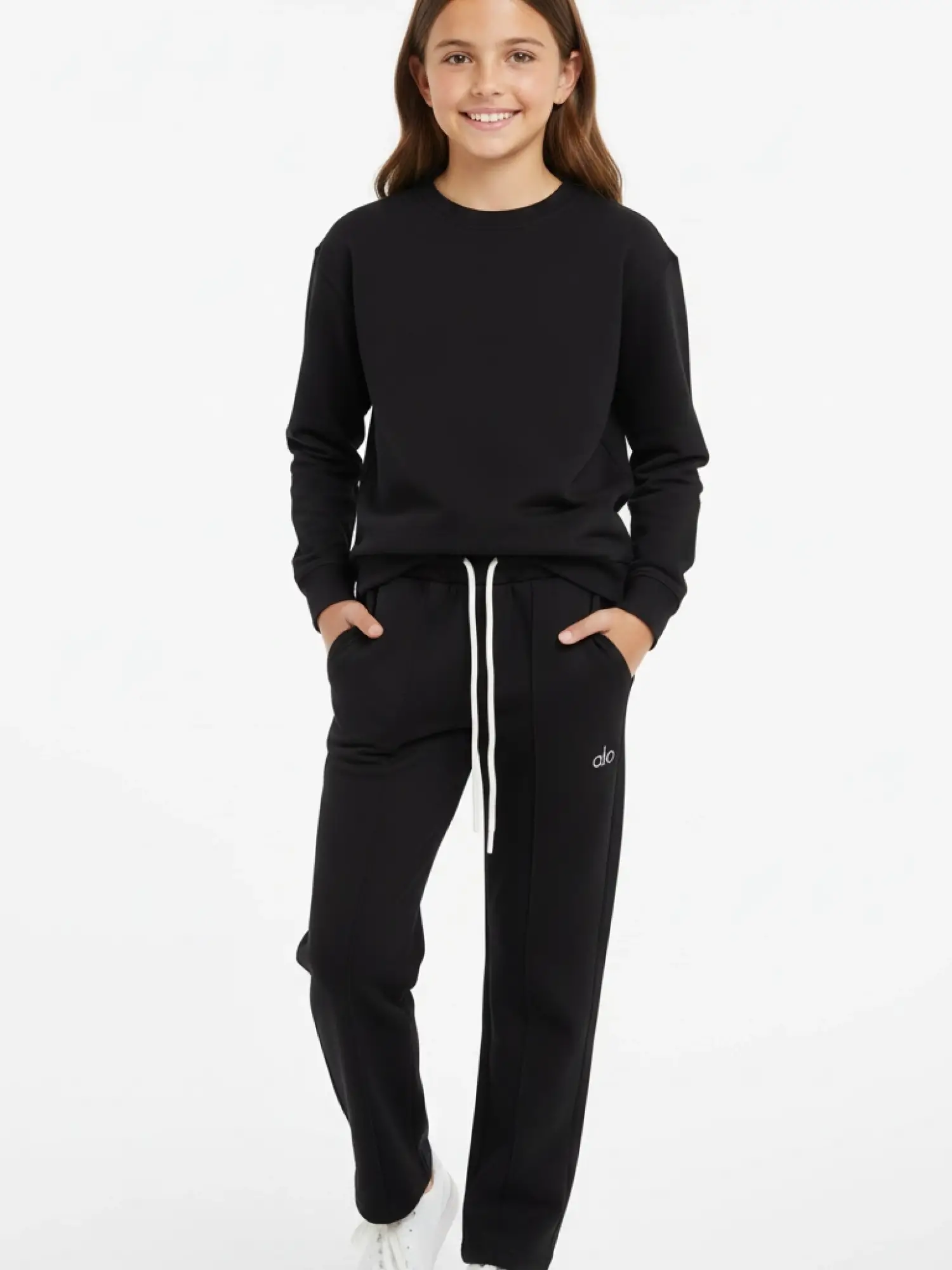 8-12 Yaş Siyah ALO Eşofman Altı