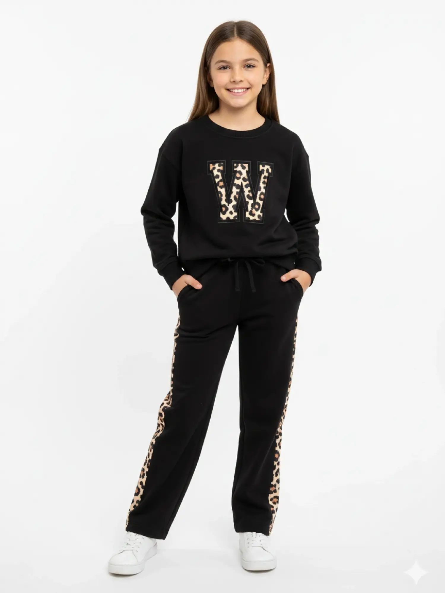 9-14 Yaş Leopar Desenli Takım