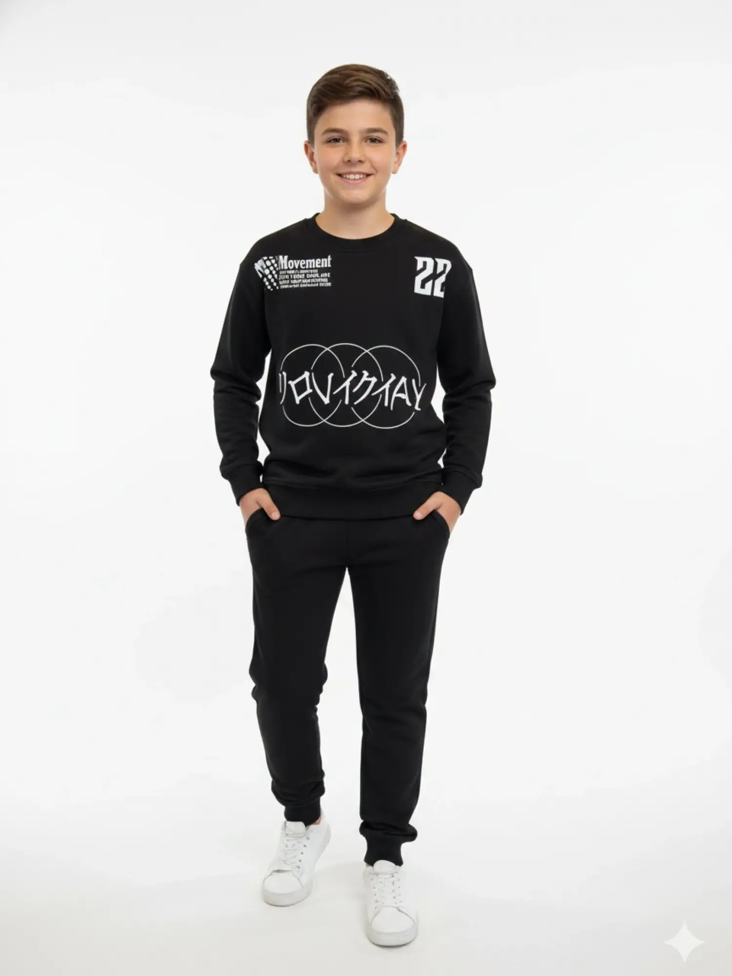 9-14 Yaş Siyah 2Li Takım