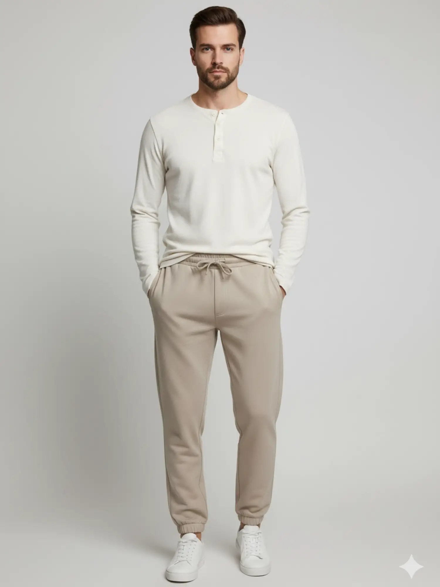 Garson Boy Bej Eşofman Altı