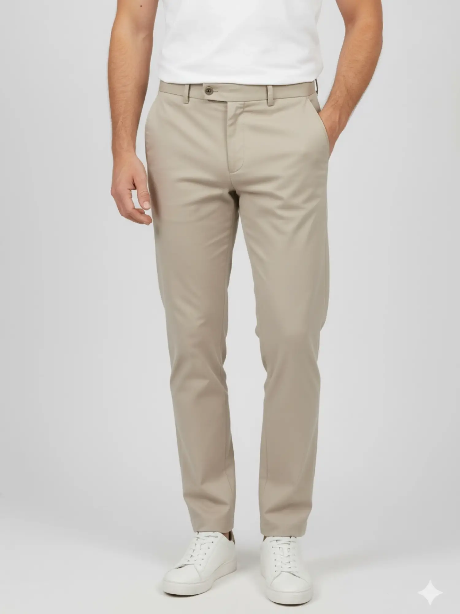 Garson Boy Bej Slim Fit Pantolon