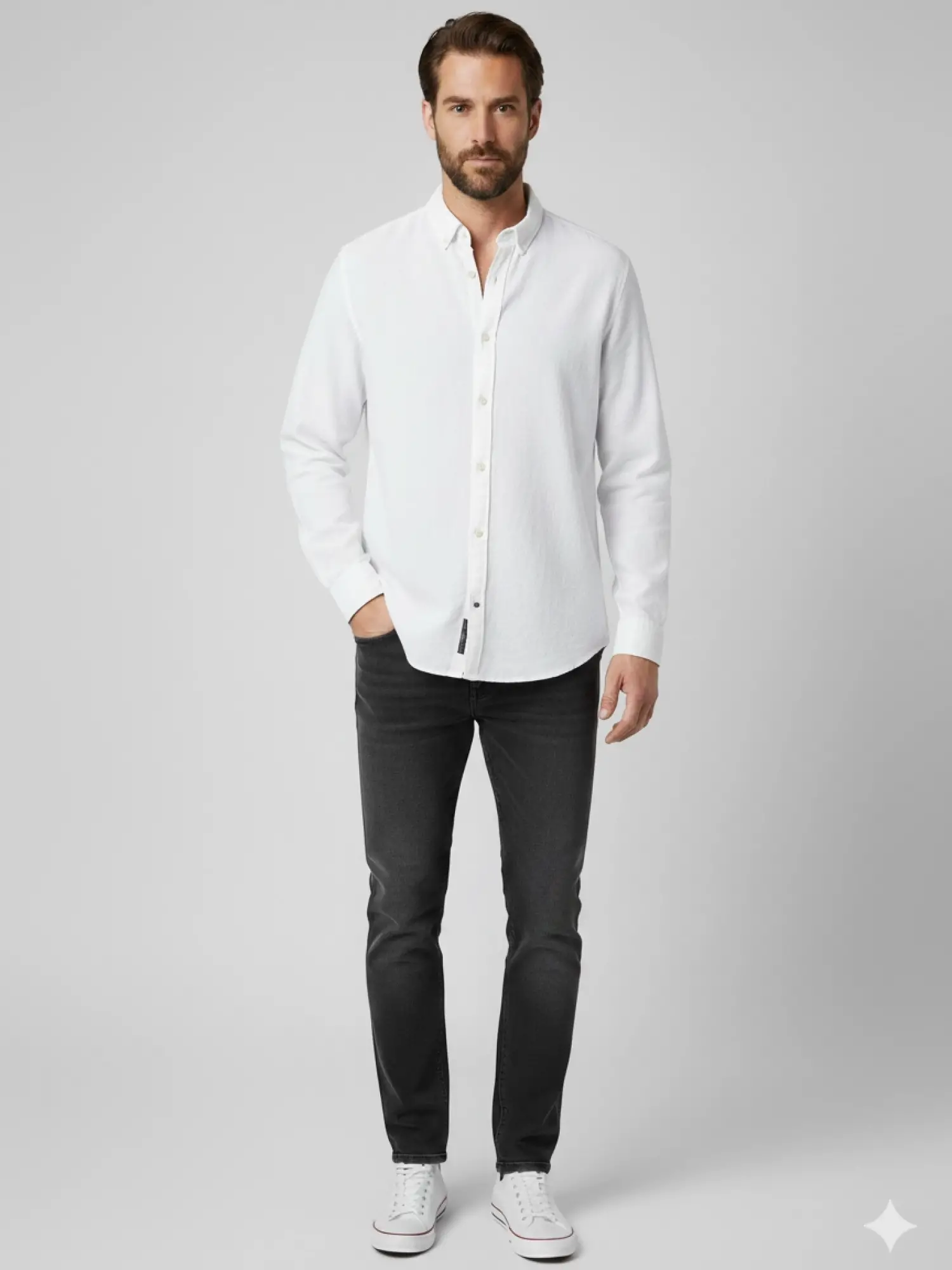 Garson Boy Beyaz Gömlek