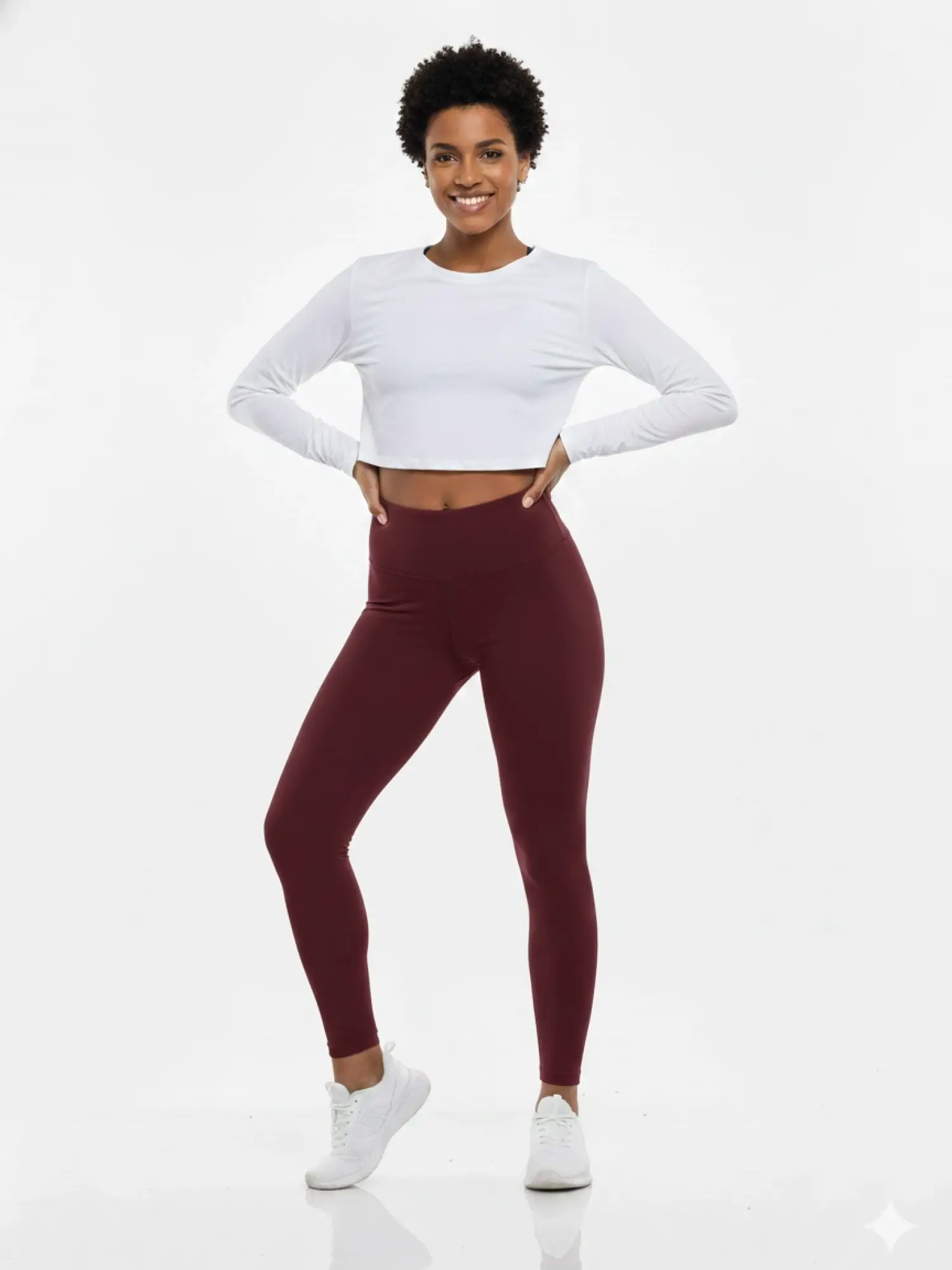 Garson Boy Bordo Oysho Şardonlu Tayt