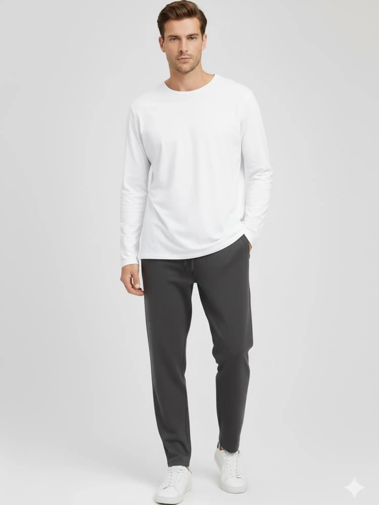 Garson Boy Ekru Basic Sweat