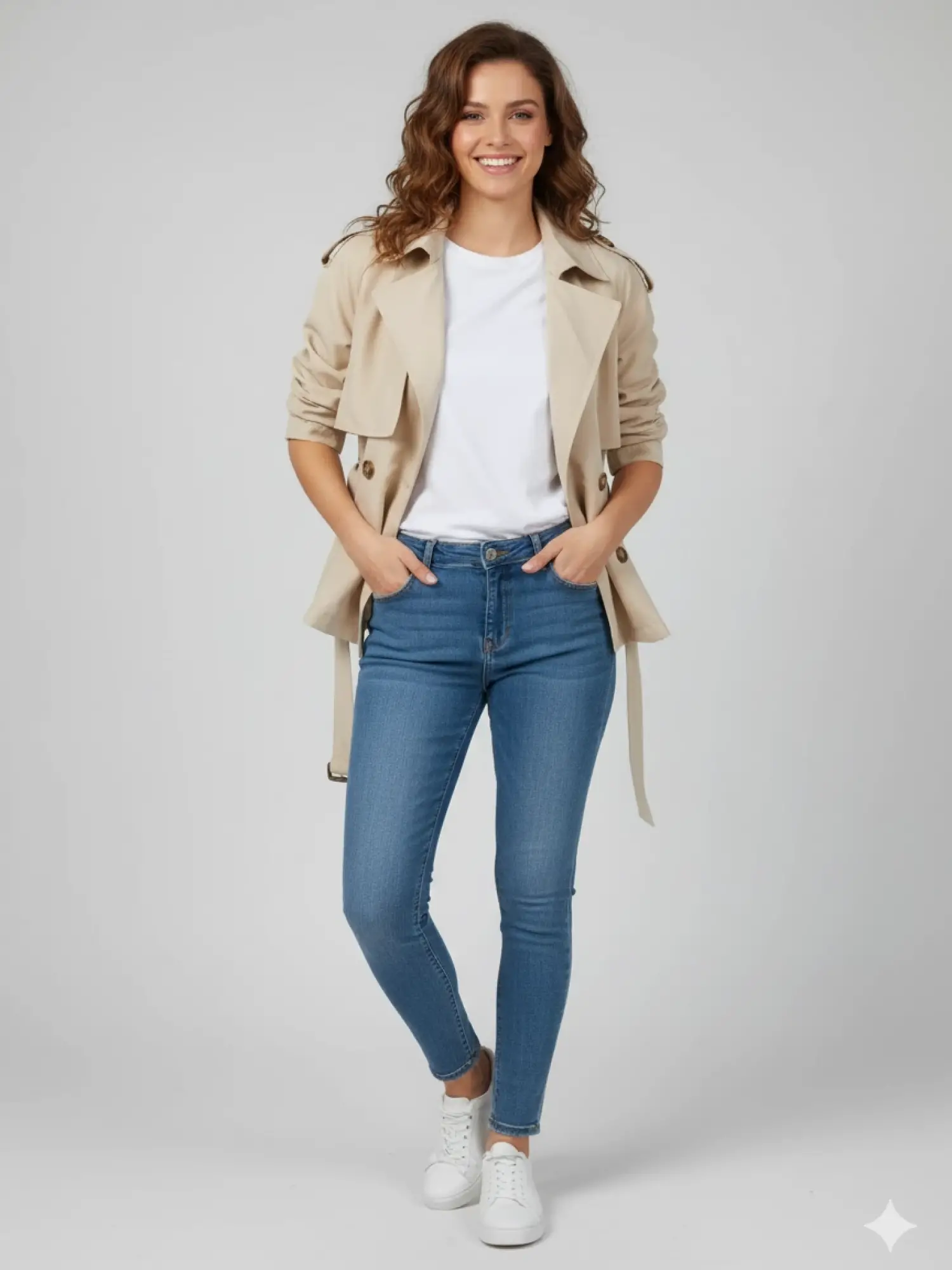 Garson Boy Kısa Trençkot