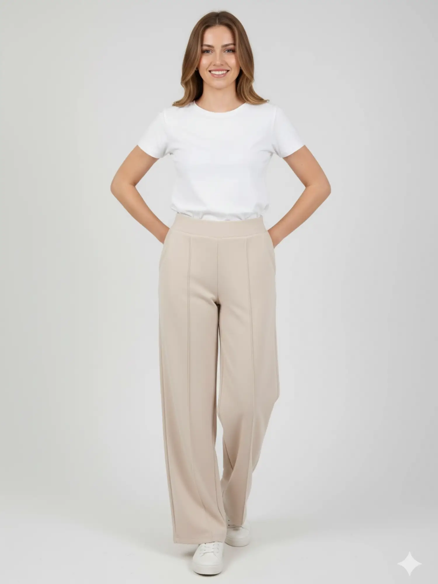 Garson Boy Krem Çımalı Pantolon