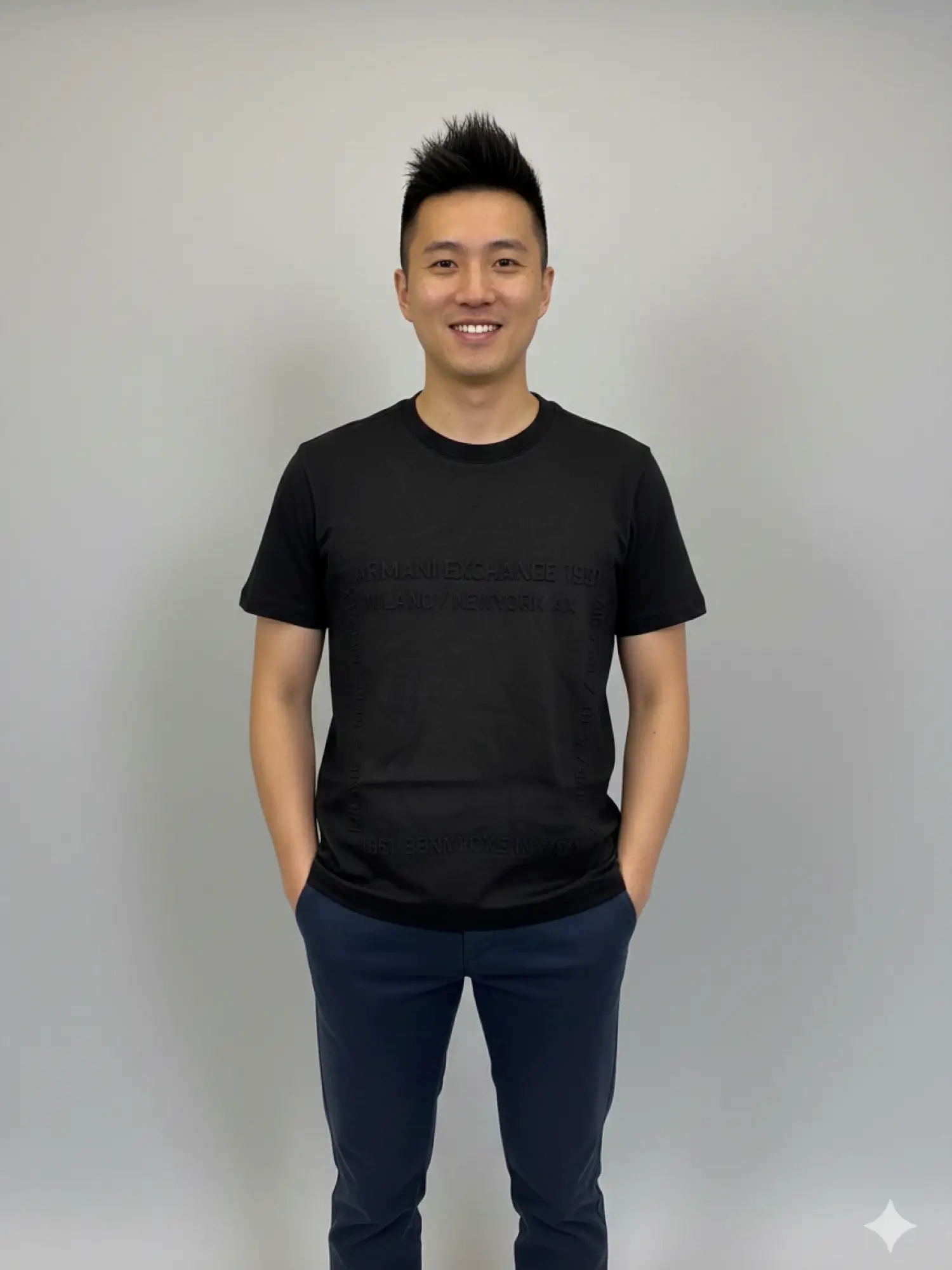 Garson Boy Siyah Basic T-Shirt