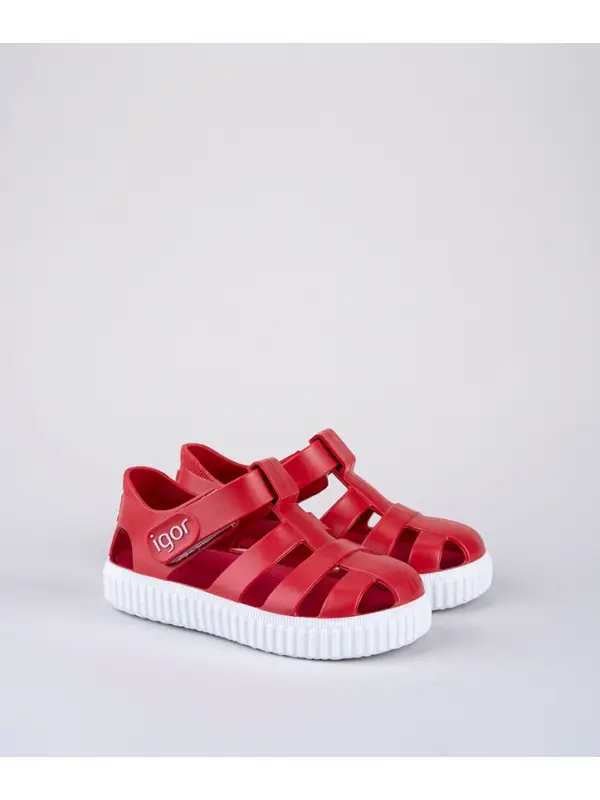 İgor Nico S10289 Çocuk Sandalet / 005-Rojo/Red