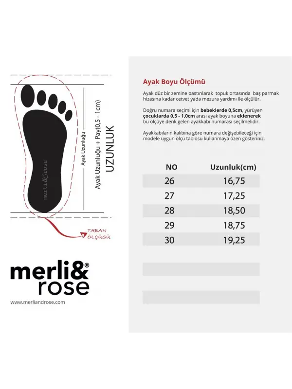 Merli&Rose Track Bot Kahve 31-35