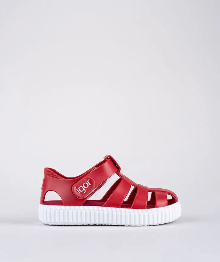 İgor Nico S10289 Çocuk Sandalet / 005-Rojo/Red