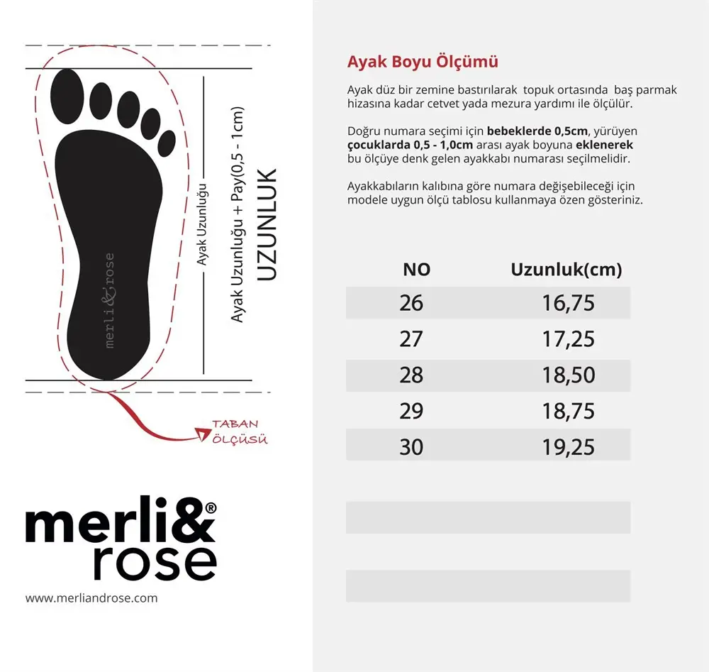 Merli&Rose Track Bot Kahve 31-35
