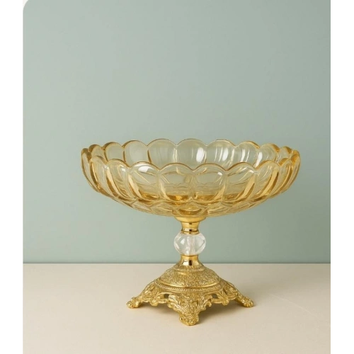 Dnr Çiçek Desen Cam Meyvelik