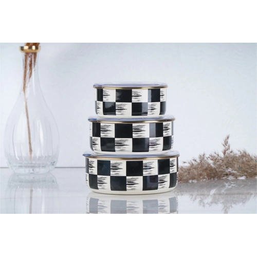 Acar Emaye 3lü Saklama Kabı