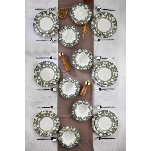 Cok 24 Parça Dijital Baskılı Yemek Seti