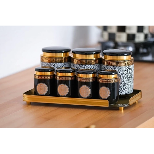 Acar 8li Tepsili Kavanoz Seti