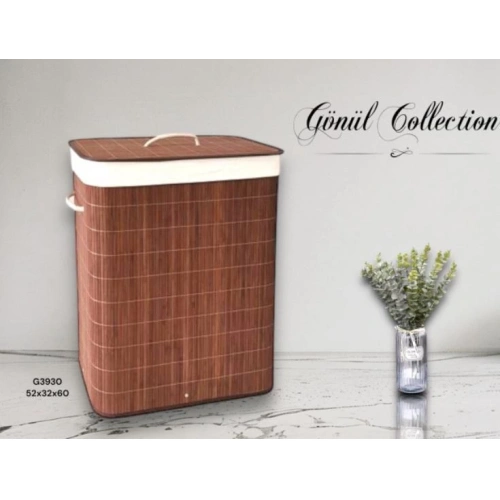 Gnl Bambu Çamaşır Sepeti 52x32x60cm