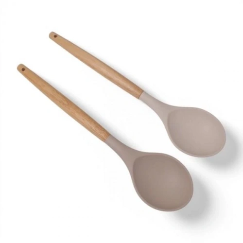 Bls Bambu Saplı Silikon Kaşık
