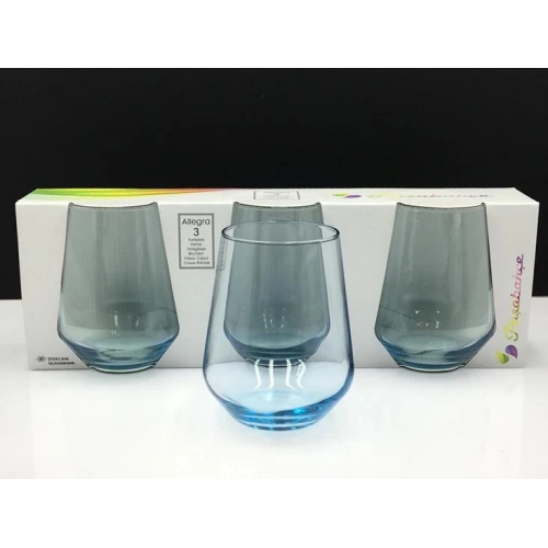 41536-3X8-Turkuaz Allegra Bardak 425cc*10