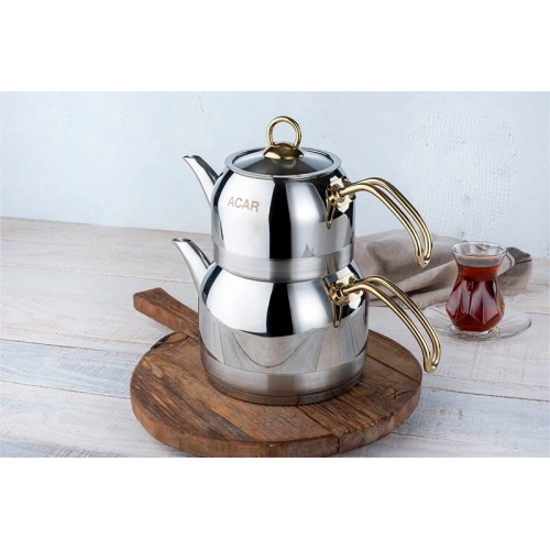 Acar Armin Gold Orta Çaydanlık