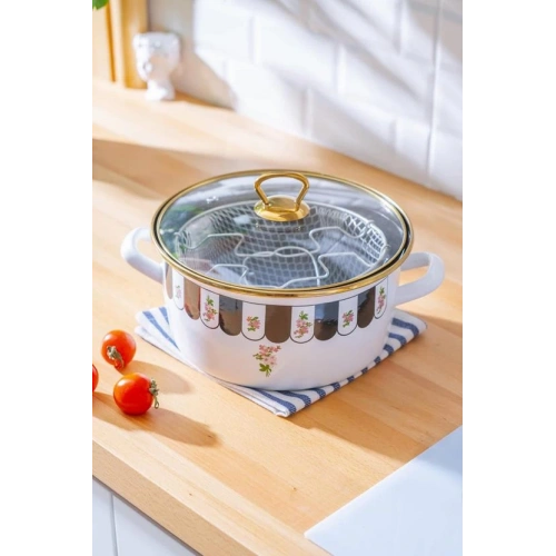 Acar Emaye 22cm Kızartma Tenceresi