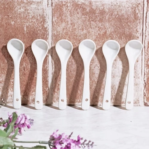 Ksv Porselen Küçük 6lı Kaşık 10,5cm