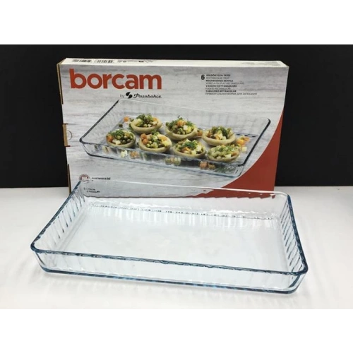 59984-1X6-Borcam Fırın Tepsi 27x24cm 2850cc*25