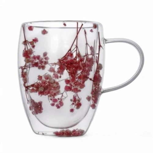 Bls Çift Cidarlı Çiçekli Kupa 350cc