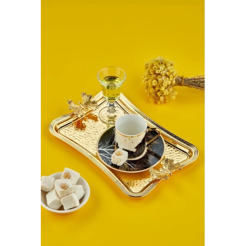 Cok Dikdörtgen Metal Sunum Tepsisi