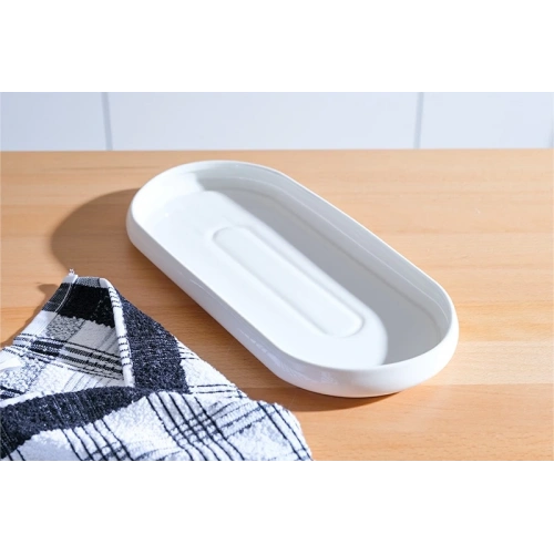 Acar Bianco Porselen Oval Tabak