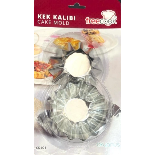 Bay 6lı Metal Kek Kapsülü 8cm