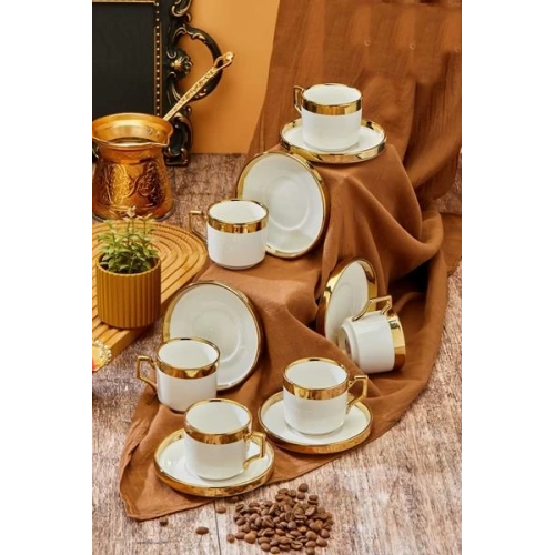 Cok Porselen 6lı Kahve Seti