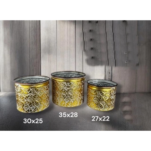 Gnl Metal Orta Vazo 30x25cm