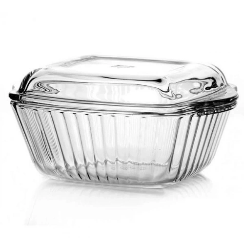 59039-1X4-Borcam Kapaklı Tencere 1170cc*25