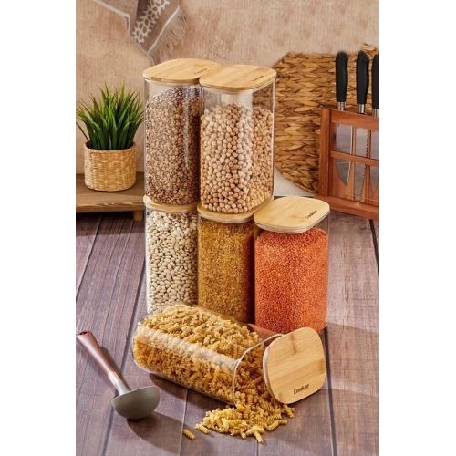 Cok Borosilikat 22cm Oval Kavanoz