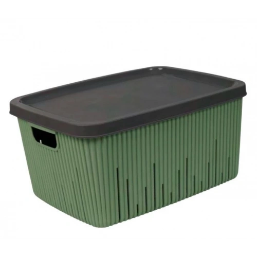 Her Kapaklı Çok Amaçlı 18llt Sepet Yeşil